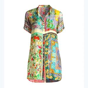 Johnny Was Silk Callaway Tasha Tunic Size XS